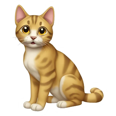 military cat sticker