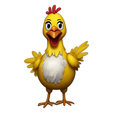 chica the chicken from five night at freddy sticker