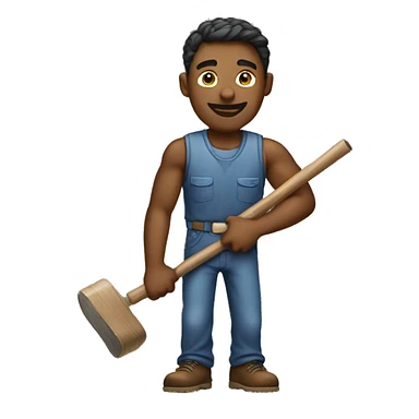 A man putting that work in sticker