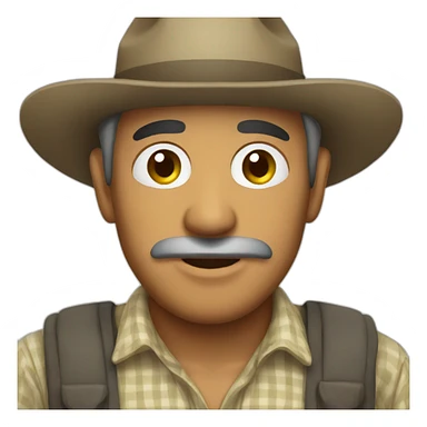 Colombian Farmer sticker