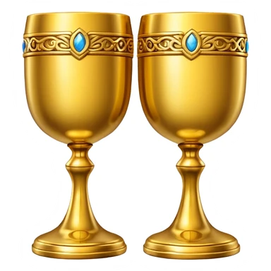 copas doradas  sticker