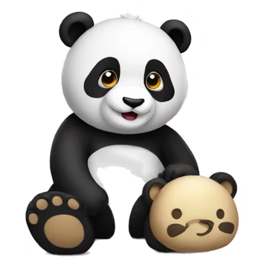 Good night panda sticker