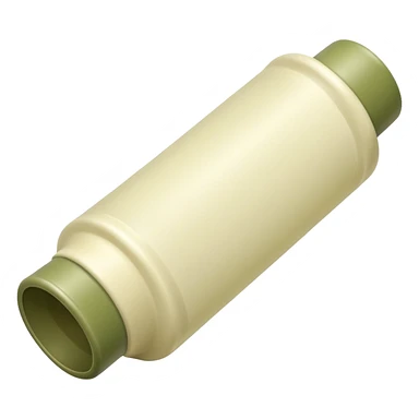 Cream in pale olive tube sticker