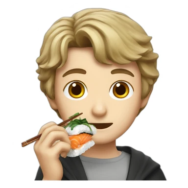 Harry Potter eating sushi sticker