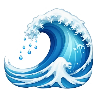water waves sticker