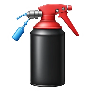 black Spray Paint Can sticker