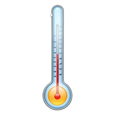 A thermometer at 0°C. sticker