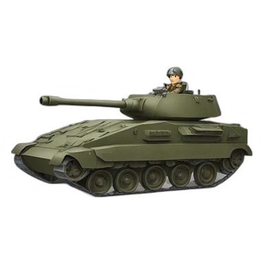 man_riding_heavy_tank sticker