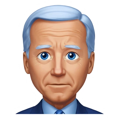 Joe Biden with blue eyes sticker