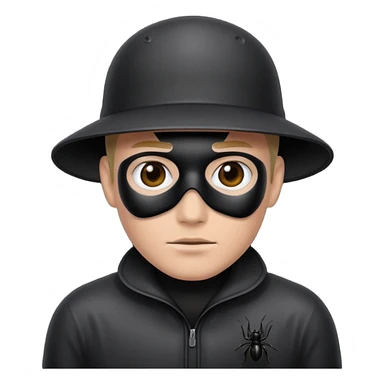 black inscticidier man sticker