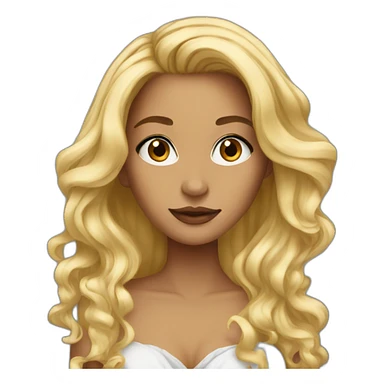 Vanessa blonde sticker
