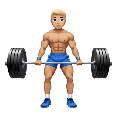 blue shorts deadlift sticker