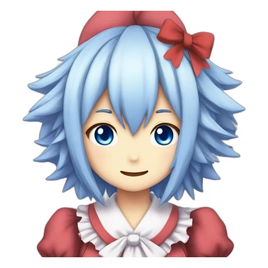 cirno touhou sticker