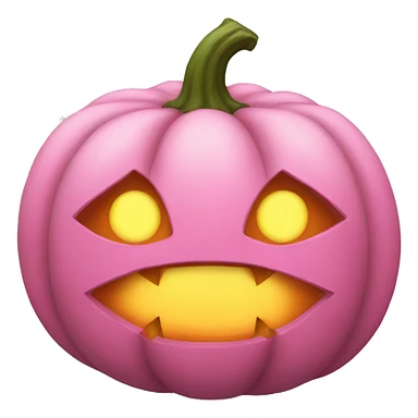 Pink pumpkin  sticker