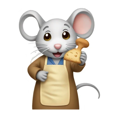 mouse baking sticker