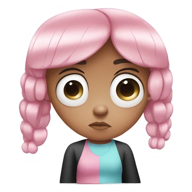 Powerpuff girl bubbles sad sticker