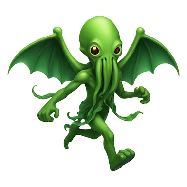 Cthulhu speed running sticker
