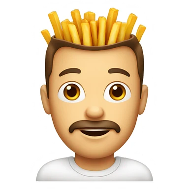 Belgian Guy with French fries sticker
