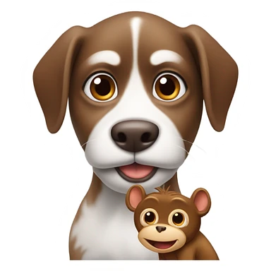 dog and monkey sticker