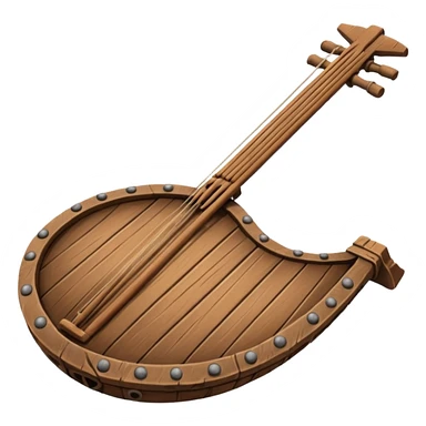 ancient Viking musical instrument sticker