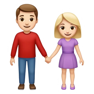 couple holding hands sticker