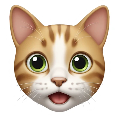 surprised cat sticker