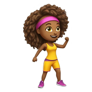 sunny zumba sticker