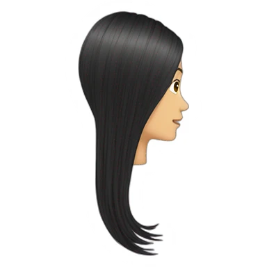 hair strand sticker