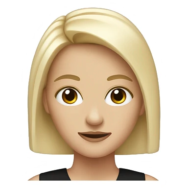 White woman with black aestetic dress sticker