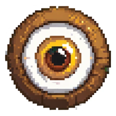 brown eye sticker
