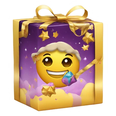 new year sweet gift box for kids sticker