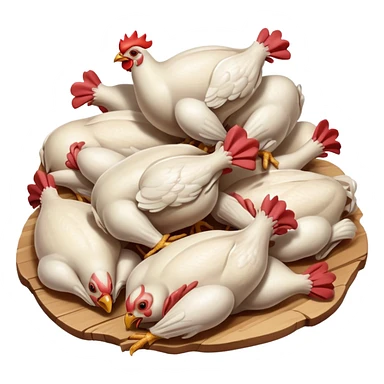 Chicken carcasses sticker