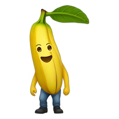 Racimo de plátano amarillo sticker