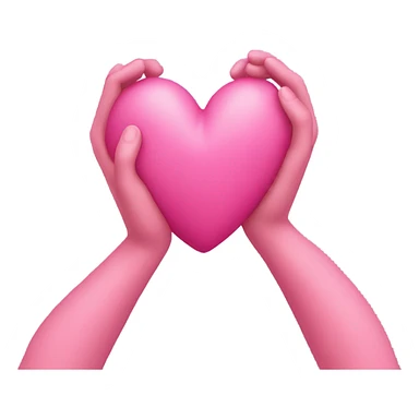 Pink heart with pink arms sticker