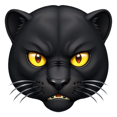angry panther animal sticker