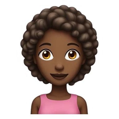 Beatyfull Woman with dark skin, big eyes an smiling sticker