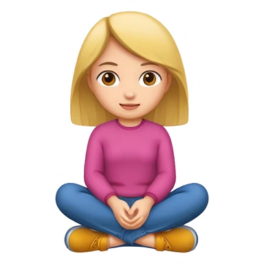 girl sitting  sticker