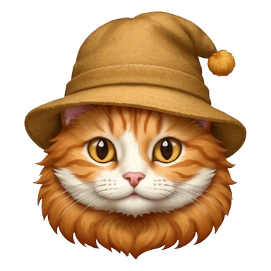 Cat with hat sticker
