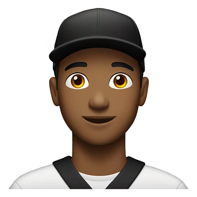  YOUNG MAN WEARING A WHIT BLACK CAP WITH 2014 sticker