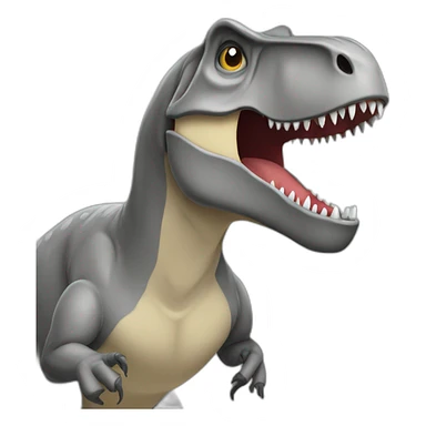 t rex gray color sticker
