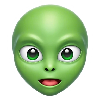 alien speaking emoji sticker