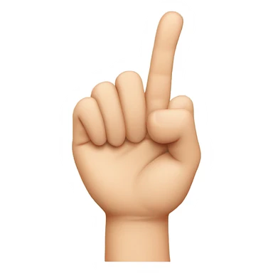 HAND SHAPED LIKE A HEART sticker