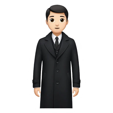 black overcoat sticker