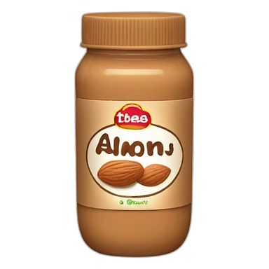 Almond butter sticker