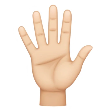 E hand sign sticker