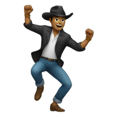 Hombre bailando sticker