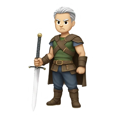 serious trunks with sword sticker