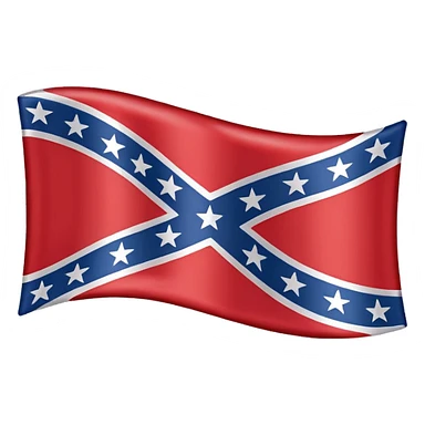 Confederate flag sticker