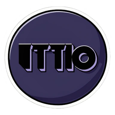 cartoonish and outlined TeamTitoine logo sticker