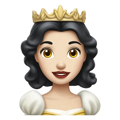 disney snow white as a white princess sticker